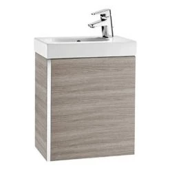 Roca Mini 450m Wall Hung Vanity Unit - Textured Grey