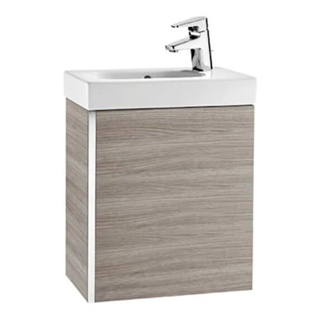 Roca Mini 450m Wall Hung Vanity Unit - Textured Grey 1 Roca Mini 450m Wall Hung Vanity Unit - Textured Grey
