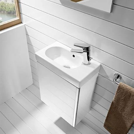 Roca Mini 450m Wall Hung Vanity Unit - Gloss White 3 Roca Mini 450m Wall Hung Vanity Unit - Gloss White - Image 3