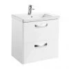 Roca The Gap 600m 2-Drawer Wall Hung Vanity Unit - Gloss White