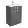 Apollo2 605mm Gloss Grey Floor Standing Vanity Unit