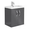 Apollo2 505mm Gloss Grey Wall Hung Vanity Unit
