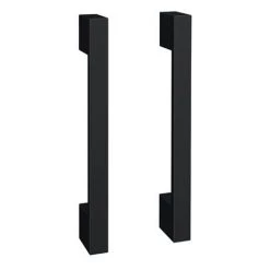 Apollo2 605mm Gloss Grey Compact Floor Standing Vanity Unit w. Matt Black Handles -Vanity Units Sales Store APC2GFS6MB d2 460