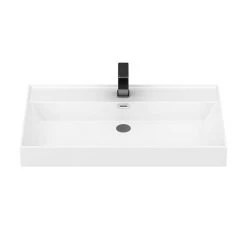 Arezzo Countertop Basin Unit - Gloss White with Black Frame - 1000mm inc. Basin -Vanity Units Sales Store AZ10WB2D d3 460