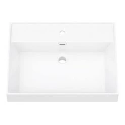 Arezzo Countertop Basin Unit - Concrete-Effect with Black Frame - 800mm inc. Basin -Vanity Units Sales Store AZ8CB2D d3 460