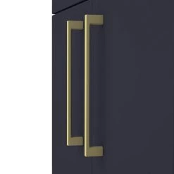 Arezzo 500 Matt Blue Floor Standing Vanity Unit with Brushed Brass Handles -Vanity Units Sales Store AZB5FSVBB d2 460
