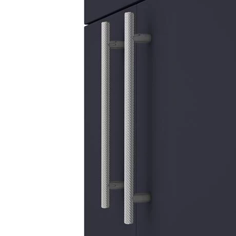 Arezzo Floor Standing Vanity Unit - Matt Blue - 500mm with Industrial Style Chrome Handles 3 Arezzo Floor Standing Vanity Unit - Matt Blue - 500mm with Industrial Style Chrome Handles - Image 3