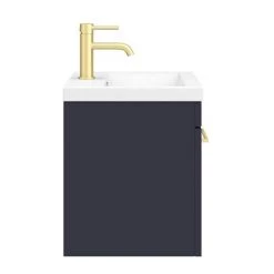 Arezzo 500 Matt Blue Wall Hung 1-Drawer Vanity Unit with Brushed Brass Handle 10 Arezzo 500 Matt Blue Wall Hung 1-Drawer Vanity Unit with Brushed Brass Handle -Vanity Units Sales Store AZB5WHVBB n d4 460