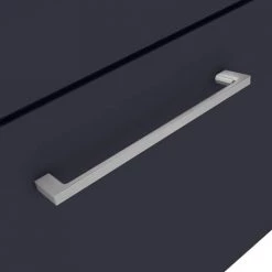 Arezzo 500 Matt Blue Wall Hung 1-Drawer Vanity Unit with Chrome Handle -Vanity Units Sales Store AZB5WHVCH d2 460