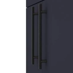 Arezzo Floor Standing Vanity Unit - Matt Blue - 600mm with Industrial Style Black Handles 8 Arezzo Floor Standing Vanity Unit - Matt Blue - 600mm with Industrial Style Black Handles -Vanity Units Sales Store AZB6FSVBKIS d2 460