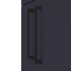 Arezzo 600 Matt Blue Floor Standing Vanity Unit with Matt Black Handles -Vanity Units Sales Store AZB6FSVBK d2 460