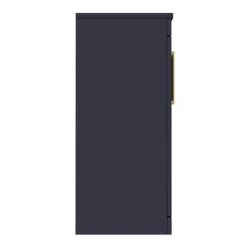 Arezzo Floor Standing Countertop Vanity Unit - Matt Blue - 600mm with Brushed Brass Handles -Vanity Units Sales Store AZB6FSWBB D4 460