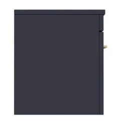 Arezzo Wall Hung Countertop Vanity Unit - Matt Blue - 600mm with Brushed Brass Handle 9 Arezzo Wall Hung Countertop Vanity Unit - Matt Blue - 600mm with Brushed Brass Handle -Vanity Units Sales Store AZB6WHWBB D4 460