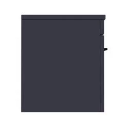 Arezzo Wall Hung Countertop Vanity Unit - Matt Blue - 600mm with Matt Black Handle 9 Arezzo Wall Hung Countertop Vanity Unit - Matt Blue - 600mm with Matt Black Handle -Vanity Units Sales Store AZB6WHWBK D5 460