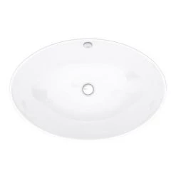 Arezzo Floating Basin Shelf with Drawer - Matt White - 600mm inc. Oval Basin 9 Arezzo Floating Basin Shelf with Drawer - Matt White - 600mm inc. Oval Basin -Vanity Units Sales Store AZCTWHT6B3 d4 460