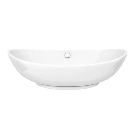 Arezzo Floating Basin Shelf with Drawer - Matt White - 600mm inc. Oval Basin 5 Arezzo Floating Basin Shelf with Drawer - Matt White - 600mm inc. Oval Basin - Image 5