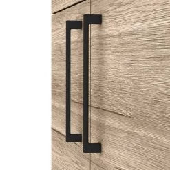 Arezzo Floor Standing Vanity Unit - Rustic Oak - 600mm with Matt Black Handles 8 Arezzo Floor Standing Vanity Unit - Rustic Oak - 600mm with Matt Black Handles -Vanity Units Sales Store AZRO6FSVMB d3 460