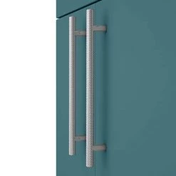 Arezzo Floor Standing Vanity Unit - Matt Green - 500mm with Industrial Style Chrome Handles -Vanity Units Sales Store AZTG5FSVCHIS d2 460