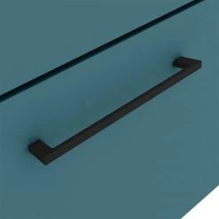 Arezzo Wall Hung Vanity Unit - Matt Green - 600mm 1-Drawer with Matt Black Handle 5 Arezzo Wall Hung Vanity Unit - Matt Green - 600mm 1-Drawer with Matt Black Handle -Vanity Units Sales Store AZTG6WHVBK d2 460