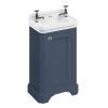 Burlington Freestanding Cloakroom Vanity Unit & Basin - Blue