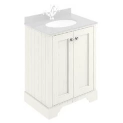 Bayswater Pointing White 600mm 2 Door Basin Cabinet Only