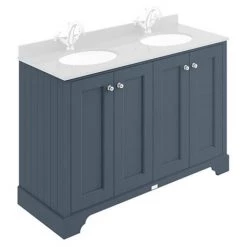Bayswater Stiffkey Blue 1200mm 4 Door Basin Cabinet Only