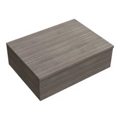 Brooklyn Wall Hung Countertop Basin Shelf with Drawer - Grey Avola - 600 x 450mm