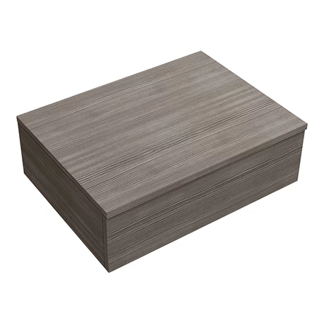 Brooklyn Wall Hung Countertop Basin Shelf with Drawer - Grey Avola - 600 x 450mm 1 Brooklyn Wall Hung Countertop Basin Shelf with Drawer - Grey Avola - 600 x 450mm
