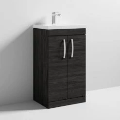 Brooklyn 500 Black Floor Standing Vanity Unit with Thin-Edge Basin 8 Brooklyn 500 Black Floor Standing Vanity Unit with Thin-Edge Basin -Vanity Units Sales Store BFS5BLKTE d3 460