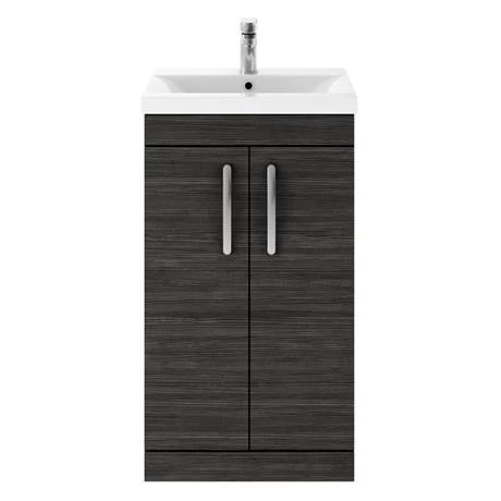 Brooklyn 500mm Black Vanity Unit - Floor Standing 2 Door Unit 5 Brooklyn 500mm Black Vanity Unit - Floor Standing 2 Door Unit - Image 5