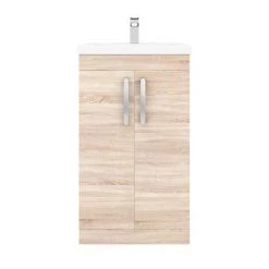 Brooklyn 500mm Natural Oak Vanity Unit - Floor Standing 2 Door Unit 11 Brooklyn 500mm Natural Oak Vanity Unit - Floor Standing 2 Door Unit -Vanity Units Sales Store BFS5N d8 460