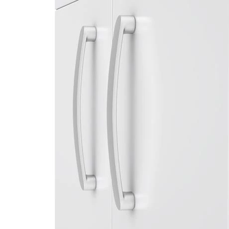 Brooklyn 500mm White Gloss Vanity Unit - Floor Standing 2 Door Unit 5 Brooklyn 500mm White Gloss Vanity Unit - Floor Standing 2 Door Unit - Image 5