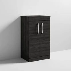 Brooklyn Floor Standing Countertop Vanity Unit - Black - 505mm 9 Brooklyn Floor Standing Countertop Vanity Unit - Black - 505mm -Vanity Units Sales Store BFS5WTB d5 460