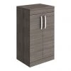 Brooklyn Floor Standing Countertop Vanity Unit - Grey Avola - 505mm with Chrome Handles