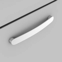 Brooklyn 600 Grey Mist Floor Standing 2 Drawer Vanity Unit with Thin-Edge Basin -Vanity Units Sales Store BFS62DGMTE d3 460