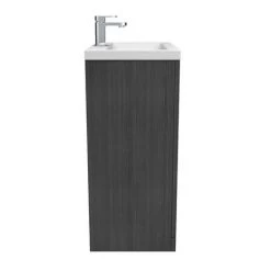Brooklyn 600mm Black Vanity Unit - Floor Standing 2 Door Unit -Vanity Units Sales Store BFS6BLK D6 460