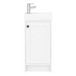 Bromley Traditional White Cloakroom Vanity Unit (inc. Ceramic Basin) 10 Bromley Traditional White Cloakroom Vanity Unit (inc. Ceramic Basin) -Vanity Units Sales Store BR4WHT d4 460