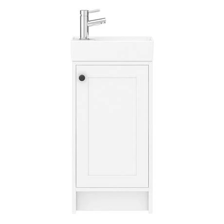 Bromley Traditional White Cloakroom Vanity Unit (inc. Ceramic Basin) 5 Bromley Traditional White Cloakroom Vanity Unit (inc. Ceramic Basin) - Image 5