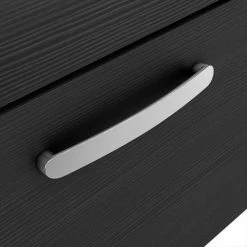 Brooklyn 600 Black Wall Hung 2 Drawer Vanity Unit with Thin-Edge Basin 6 Brooklyn 600 Black Wall Hung 2 Drawer Vanity Unit with Thin-Edge Basin -Vanity Units Sales Store BWH6BLK2DTE nd2 460