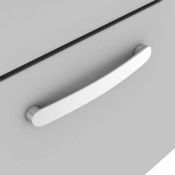 Brooklyn 600mm Grey Mist 1 Drawer Wall Hung Vanity Unit 9 Brooklyn 600mm Grey Mist 1 Drawer Wall Hung Vanity Unit -Vanity Units Sales Store BWH6GM1D d3 460