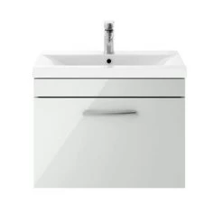 Brooklyn 600mm Grey Mist 1 Drawer Wall Hung Vanity Unit 8 Brooklyn 600mm Grey Mist 1 Drawer Wall Hung Vanity Unit -Vanity Units Sales Store BWH6GM1D n d1 460
