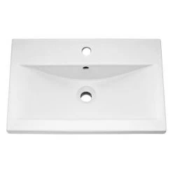 Brooklyn 600mm White Gloss 2 Drawer Wall Hung Vanity Unit 7 Brooklyn 600mm White Gloss 2 Drawer Wall Hung Vanity Unit -Vanity Units Sales Store BWH6W2D detail2 460