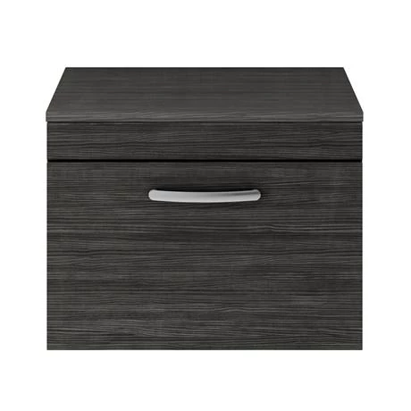 Brooklyn Wall Hung Countertop Basin Unit - Black - 605mm incl. Basin 4 Brooklyn Wall Hung Countertop Basin Unit - Black - 605mm incl. Basin - Image 4