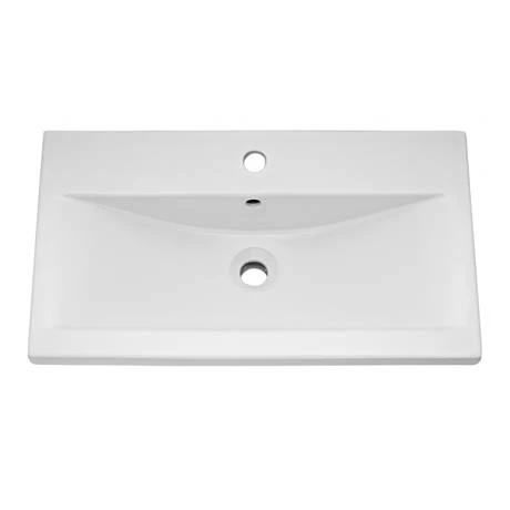 Brooklyn 800mm Black 2 Door Wall Hung Vanity Unit 3 Brooklyn 800mm Black 2 Door Wall Hung Vanity Unit - Image 3