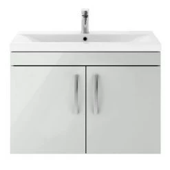 Brooklyn 800mm Grey Mist 2 Door Wall Hung Vanity Unit 8 Brooklyn 800mm Grey Mist 2 Door Wall Hung Vanity Unit -Vanity Units Sales Store BWH82DGM ND1 460