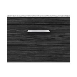 Brooklyn Wall Hung Countertop Vanity Unit - Black - 600mm with White Worktop & Chrome Handle 9 Brooklyn Wall Hung Countertop Vanity Unit - Black - 600mm with White Worktop & Chrome Handle -Vanity Units Sales Store BWHB6WW d4 460