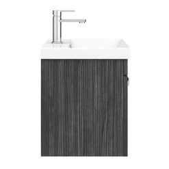 Brooklyn 500 Black Wall Hung 1-Drawer Vanity Unit with Thin-Edge Basin 10 Brooklyn 500 Black Wall Hung 1-Drawer Vanity Unit with Thin-Edge Basin -Vanity Units Sales Store BWHSD5BLKTE d5 460