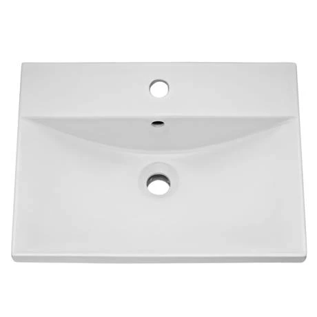 Brooklyn 500 Grey Avola Wall Hung 1-Drawer Vanity Unit with Thin-Edge Basin 2 Brooklyn 500 Grey Avola Wall Hung 1-Drawer Vanity Unit with Thin-Edge Basin - Image 2