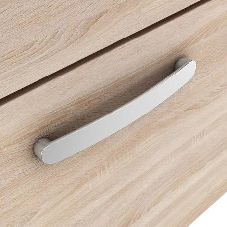 Brooklyn 800mm Natural Oak Wall Hung Vanity Unit - Single Drawer 3 Brooklyn 800mm Natural Oak Wall Hung Vanity Unit - Single Drawer - Image 3