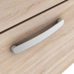 Brooklyn 600mm Natural Oak Wall Hung Vanity Unit - Single Drawer -Vanity Units Sales Store Brooklyn Handle Drawer Oak 6 460